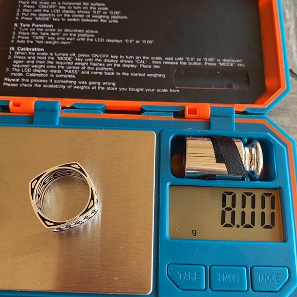 NEW 925 STERLING SILVER FANCY MEN’S WEDDING BAND - Picture 10 of 10